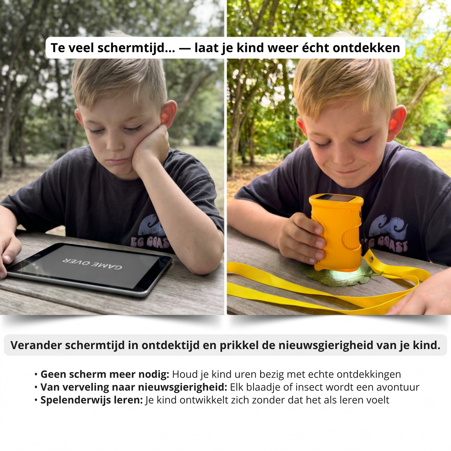 Avonturen Microscoop - Minder schermtijd, meer ontdekken🔍