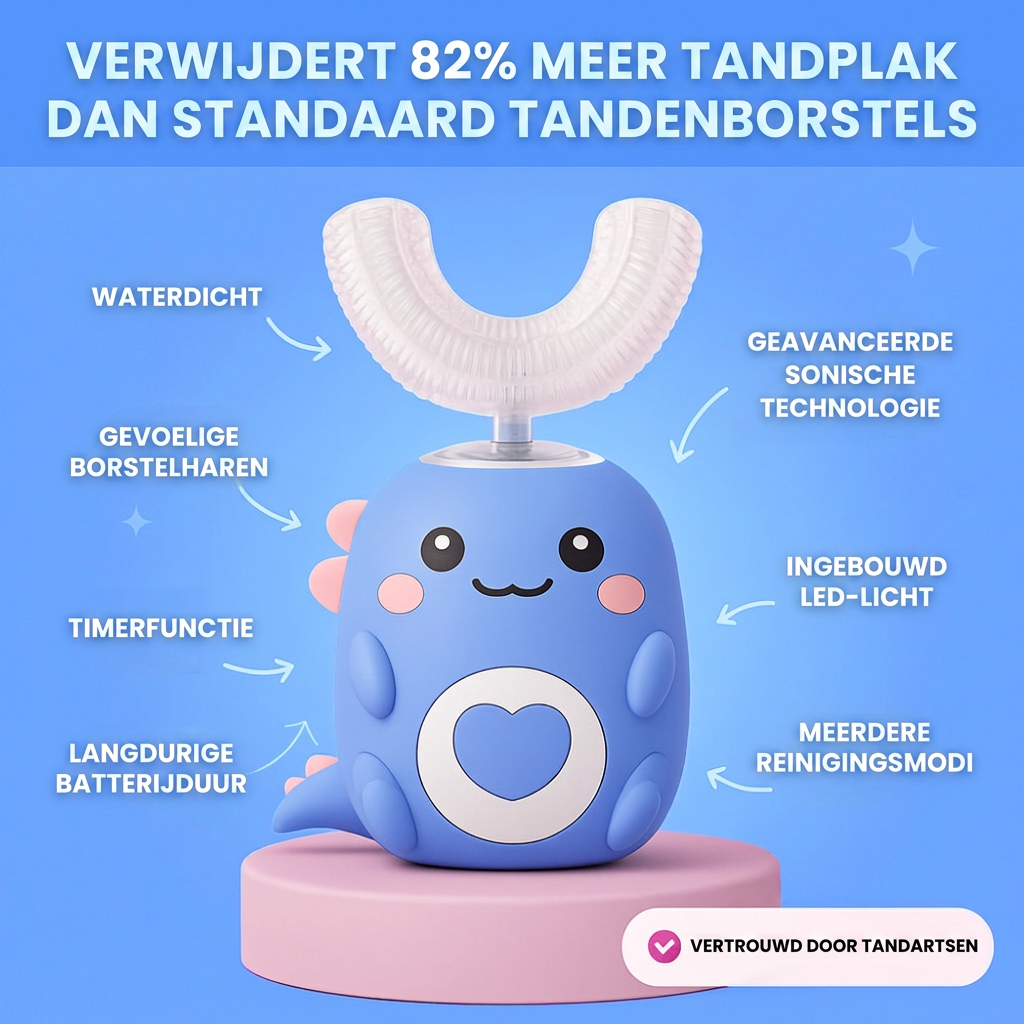 Kidsplein™ 360º  Dino Tandenborstel